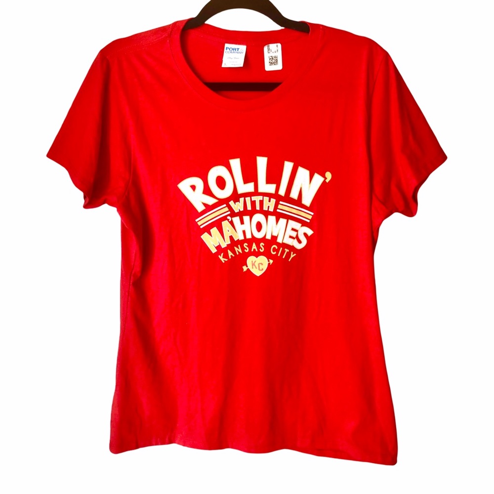 Kansas City Chiefs Mahomes Red Cotton Shortsleeve Tshirt Medium